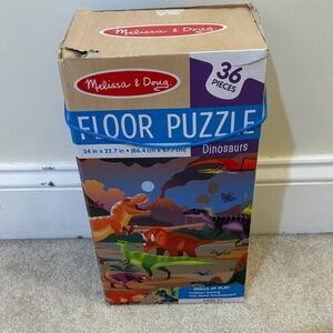 Melissa & Doug Colorful Dinosaur Floor Puzzle